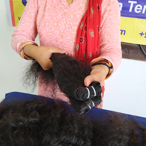 เครื่องถักทอสองชั้นแบบเส้นผมมนุษย์8-32นิ้วผมธรรมชาติธรรมชาติเรียงตามหนังแท้100% - Product Image 2