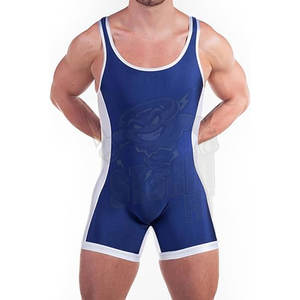 Camiseta sin mangas de lucha elástica para hombre, mono de uniforme deportivo para partidario atlético, Mono para entrenamiento, gimnasio, Cosplay - Product Image 1