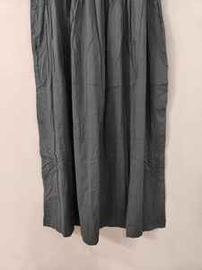 Solid Color Cotton <b>Long</b> Dress for Women | Breathable Fabric, Comfortable Everyday Wear, Casual & Relaxed Fit - Product Image 5