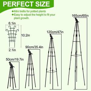 Treillis pour plantes d'intérieur bohème, formes de treillis traditionnelles disponibles en plusieurs tailles et finitions - Product Image 2