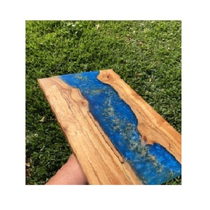 Planche à fromage en bois d'acacia fait main en Inde, planche à découper en résine, 14x10 pouces, écologique, passe au lave-vaisselle, cuisine, restaurant - Product Image 6
