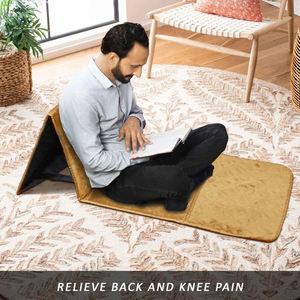 เสื่อสวดมนต์แบบพับได้สำหรับมุสลิมสำหรับอิสลามเสื่อรองหลังพนักพิงปรับได้ตามต้องการ - Product Image 4