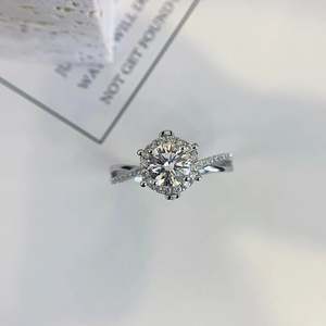 1.30tcw Lab Diamond Halo <b>Ring</b> Round Cut with Hidden <b>Split</b> Band IGI Certified VVSVS White Gold Engagement <b>Ring</b> - Product Image 1