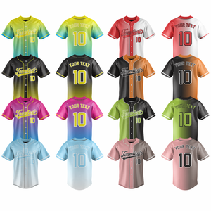 Camiseta de béisbol personalizable con nombre y número para hombre, Camiseta con cuello en V bordada personalizada, Camiseta deportiva, actividades, estilo personalizado - Product Image 1