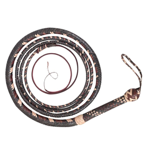 Fouets de course de chevaux en cuir de vachette de qualité supérieure, faits à la main, antidérapants, à bas prix, au toucher doux, fouets de taureau pour cavalier - Product Image 3