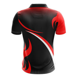 Camiseta Polo personalizada con estampado completo de poliéster de secado rápido con logotipo bordado personalizado, camiseta de tenis, bolos, golf, camiseta polo para hombre - Product Image 2