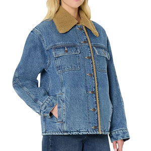 Veste en jean tendance, meilleur produit, pour vêtements pour femmes, texture lisse respirante, port confortable, veste en jean - Product Image 3