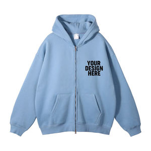 Sudadera con Capucha Blanca para Hombre con Cierre, 100% Algodón, Invierno, Varios Colores, Logotipo Impreso Digital Personalizado, Resistente al Viento - Product Image 5