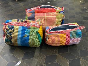 Bolsa de aseo de trabajo con parche de algodón indio, bolsa de viaje, bolsa de maquillaje, bolsa de lavado acolchada, kit de afeitado, bolsa de tocador, lote al por mayor - Product Image 2