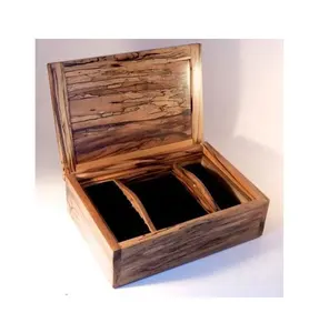 फैशनेबल लकड़ी वर्ग आकार गहने बॉक्स हस्तनिर्मित गहने बॉक्स हस्तनिर्मित गहने पैकेजिंग बॉक्स