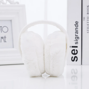 Mode enfant unisexe 2024, personnalisable, hiver, chaud, cache-oreilles solides avec oreilles, imprimé image, nouveau, peluche douce, extérieur, voyage par temps froid - Product Image 2