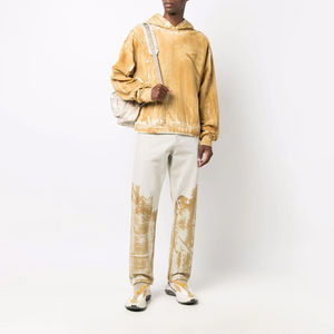 Sudadera con capucha de moda para hombre, Jersey holgado con interior de lana cálida y Frente limpio, perfecto para el estilo callejero diario - Product Image 1