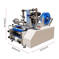 Appareil d'étiquetage manuel de bureau YIMU, machine d'étiquetage semi-automatique électrique pour bouteilles rondes