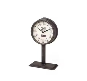 Reloj de mesa de Metal de diseño de lujo para decoración de mesa de oficina en casa decoración de escritorio Retro moderna reloj de estilo Vintage regalo - Product Image 2