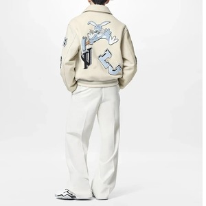 แจ็คเก็ตเลตเตอร์แมนวิทยาลัย2025ใหม่ล่าสุดแจ็คเก็ตเบสบอลแจ็คเก็ตออกแบบได้เองสำหรับฤดูหนาว - Product Image 5