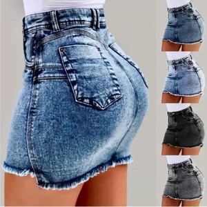 Shorts de Mezclilla Casuales de Cintura Alta con Dobladillo Deshilachado, Sexy, Talla Grande, para Mujer, Ropa de Calle de Verano, de Secado Rápido, Resistentes al Viento y al Agua - Product Image 1