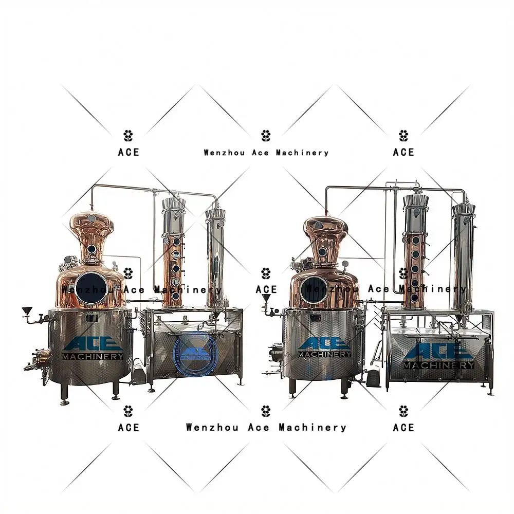 Ace 500l/1000L Modular rượu chưng cất Vodka có cồn Máy chưng cất/Tinh dầu distiller giá