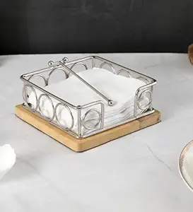 Boîte à mouchoirs en métal élégante et durable Design élégant pour une utilisation à la maison et au bureau dans la salle de bain et le salon - Product Image 5