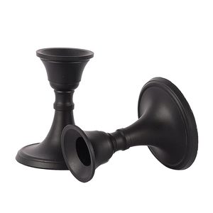 <b>Black</b> Metal Candlestick Holder-Eco-Friendly Handmade for Wedding & Grand Events Interior Decoration - Product Image 1