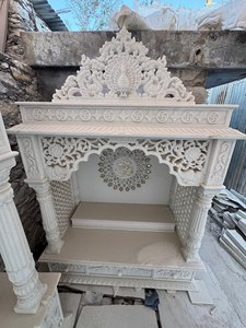 Mandir en marbre indien en gros, sculpté à la main, temple hindou pour la maison et le bureau, prêt à être expédié par Super Marble Arts - Product Image 2
