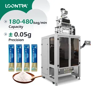 1 3 5 7 9 G Sachet de bâton de poudre de stévia multi-voies Machine d'emballage intelligente de poudre de sucre en poudre à ration automatique