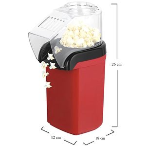 Popcorn rosso elettrico 60g Popcorn aria calda senza olio in 2 minuti per eventi di feste cinematografiche - Product Image 2