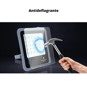 100 Watt monocristallino grigio IP65 proiettore solare LED luci di inondazione 6500K - Product Image 4