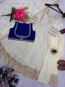 Best Quality Party wear Anarkali Gown Heavy Chinon <b>Silk</b> with Embroidery Codding & Sequins Work Anarkali Suit - Product Image 6