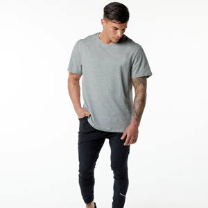 Vêtements de sport en gros, t-shirts en coton surdimensionnés pour hommes, 250 g/m², t-shirts de compression pour la remise en forme, fabricants - Product Image 1