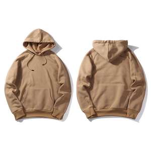 Men's High Quality 430grams Winter Pullover Hoodie Regular Fit Heavy Weight <b>Thick</b> <b>Fleece</b> Customized Logo 100% Cotton Solid - Product Image 3