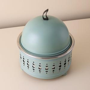 Platos de frotamiento de Metal chapados en oro con soporte láser, calentador de alimentos, olla caliente para el hogar, Hotel, Buffet, fiesta, Oriente Medio, vajilla de cocina - Product Image 6