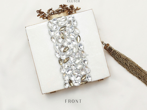 Haute qualité 100% Original coquillage embrayage fabriqué à la main en laiton boîte d'embrayage luxe mariée mariage sac à main pour le prix de fête - Product Image 2