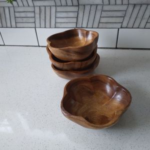 Bol en bois fait main CAFE bol à soupe à salade de fruits, bols en bois faits à la main rustiques, bols en bois de service vaisselle - Product Image 2