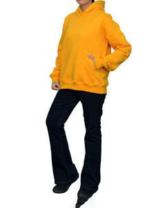 Sweat à capuche élégant surdimensionné pour femmes Premium 80% coton 20% mélange de polyester conception de l'arc linéaire avant noir décontracté à capuche - Product Image 2