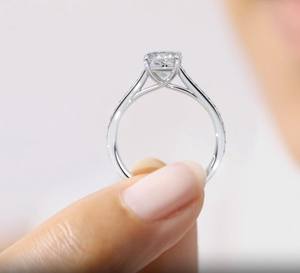 10k or jaune, or rose et or blanc coussin coupe laboratoire cultivé diamant bague de mariage coussin coupe diamant bagues de fiançailles cadeau pour - Product Image 5