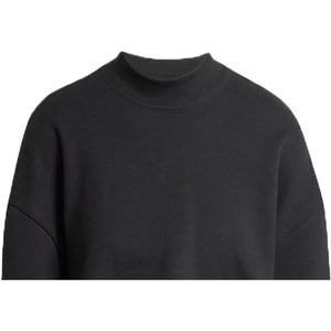Sudadera Ecológica para Mujer, Bordada, de Forro Polar, Color Negro Puro, Transpirable, Resistente al Viento, Poliéster/Algodón, 340g, Cuello Redondo, para Invierno - Product Image 4