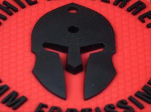 Tùy chỉnh PVC cao su vá với Spartan Mũ bảo hiểm thiết kế tinh thần Huy hiệu có sẵn với đầy đủ tùy chọn tùy biến - Product Image 4