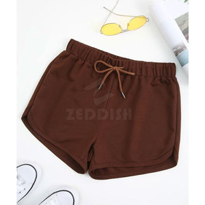 Top Selling High Waist Women Shorts Breathable Cotton Ruffles <b>Drawstring</b> Closure Customizable Casual Wear Hot Arrival - Product Image 1