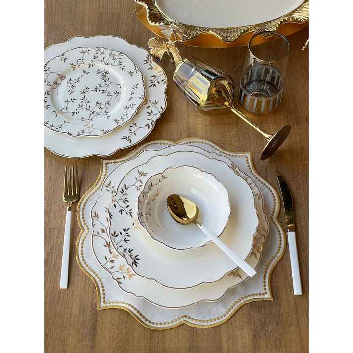 Cena Set oro albero 24 pezzi per 6 persone