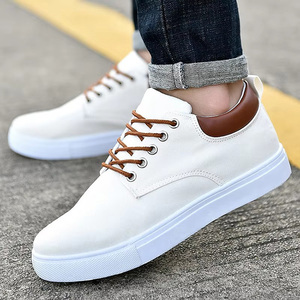 OEM ODM Manufacturers Original Customized Logo Genuine Leather <b>casual</b> <b>Shoes</b> for Men Leather Canvas Trendy <b>Shoes</b> Custom <b>Shoes</b> - Product Image 4