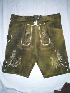 Shemax Trachten Shorts pour hommes Lederhosen Shaded Grey OEM Custom New Bavarian Oktoberfest Lederhosen - Product Image 2