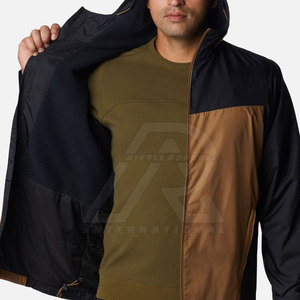 Veste coupe-vent à capuche pour hommes en plein air d'hiver respirante grande taille vente en gros - Product Image 3