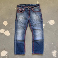 Pantalon en denim pour hommes, streetwear personnalisé, style décontracté, respirant, coupe confortable, pantalon en denim à prix raisonnable, vente en gros