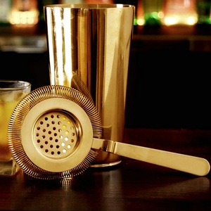 Colador de Cócteles Hawthorne de Lujo Chapado en Oro, Filtro de Resorte de Acero Inoxidable de Primera Calidad, Vertido Suave, Herramienta Profesional para Bar - Product Image 6