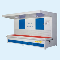 Table de ponçage automatique PATER à extraction de poussière unilatérale haute précision 12 kW avec moteur et cartouche filtrante non tissée à roulement