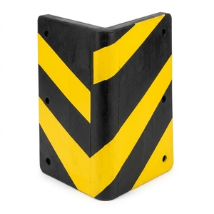 Industrial <b>Rubber</b> Wall Corner Protector 8-16mm - Heavy Duty Yellow Black Guard for Parking Lot & Warehouse - Product Image 1
