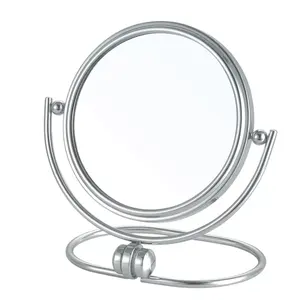 Precio al por mayor Nuevo espejo de maquillaje de metal Marco de mesa ovalado de alta calidad para uso doméstico Venta caliente Nuevo aspecto para sala de maquillaje - Product Image 5