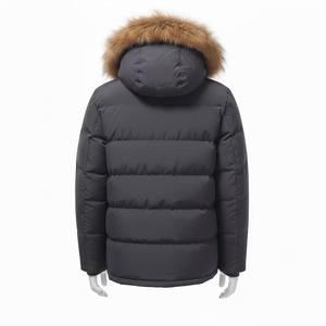 Custom winter snow jackets for man parkas para Breathable Fur Wolf Fur Puffer <b>Down</b> Filled Quilted Men Parka Wholesale Rate - Product Image 6