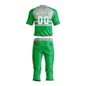 Venta al por mayor de los hombres de moda uniforme de béisbol conjuntos personalizable bajo precio Jersey transpirable ropa deportiva al aire libre de alta calidad - Product Image 4