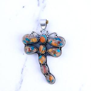 Colgantes Finos de Plata con Turquesa Ostra, Precio al por Mayor, Colgantes Finos de Plata de Ley 925 - Product Image 2